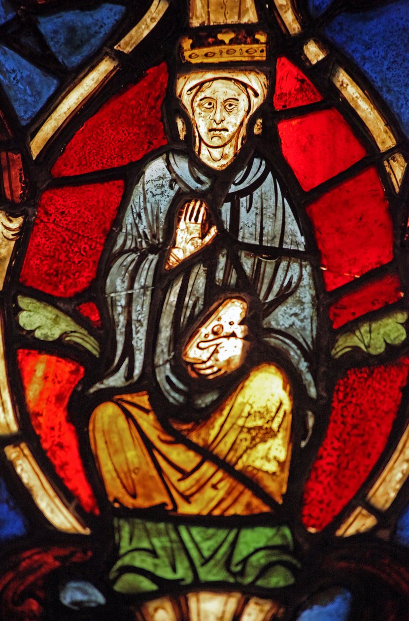 Viser jomfru Maria på Jesse-treet, opprinnelig fra kirken Varennes-Jarcy (opprinnelig fra Abbey de Gercy?) av French School
