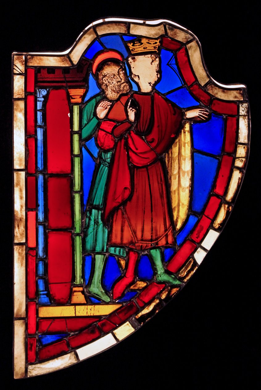 Viser to personer, ex Ste Chapelle (Bay C, Esther-vinduet) av French School