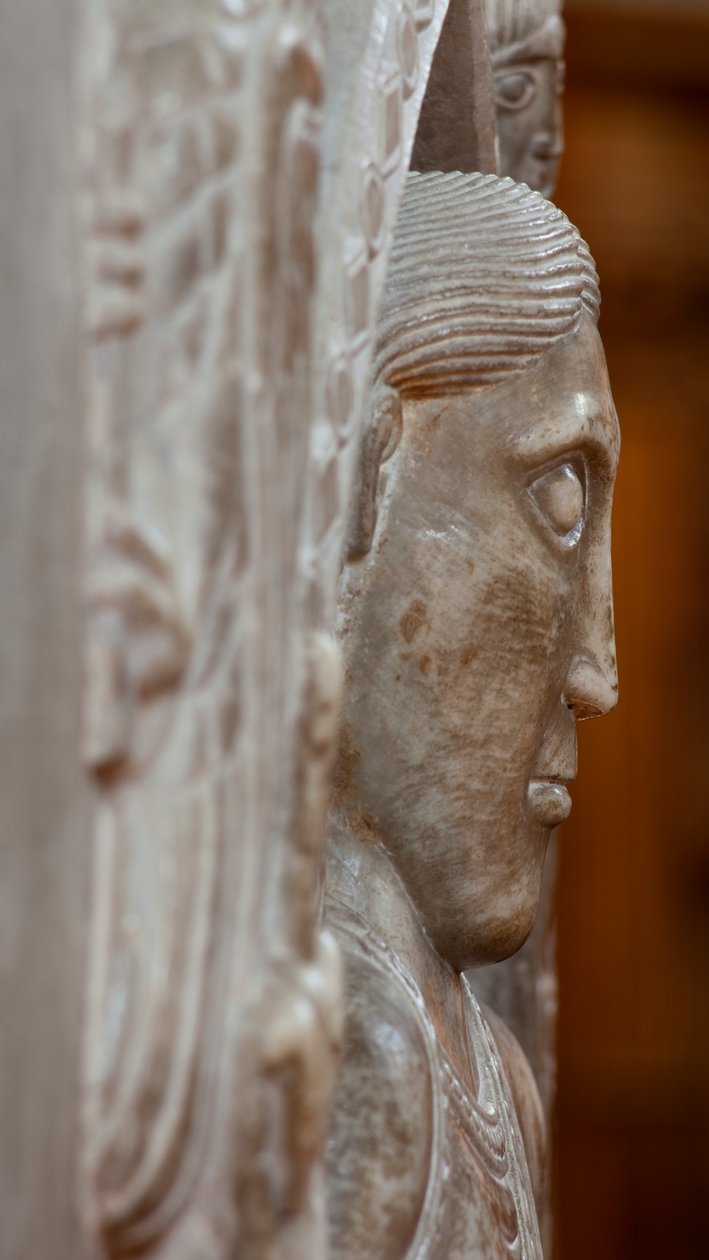 Detalj, Kristus i Majestet, ambulatoriet (marmor) av French School