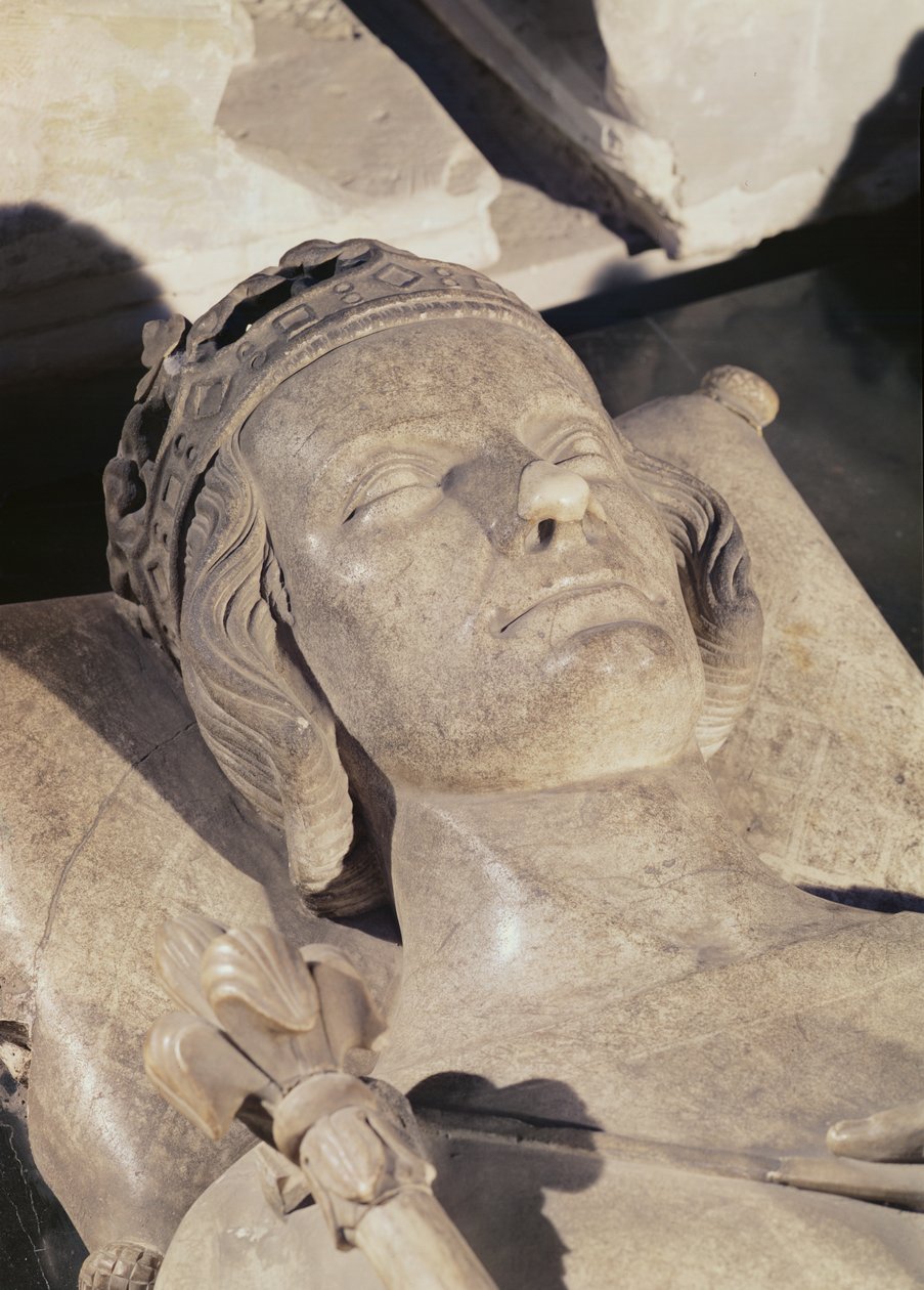 Detalj av bildet av Philip III, The Bold (marmor) av French School