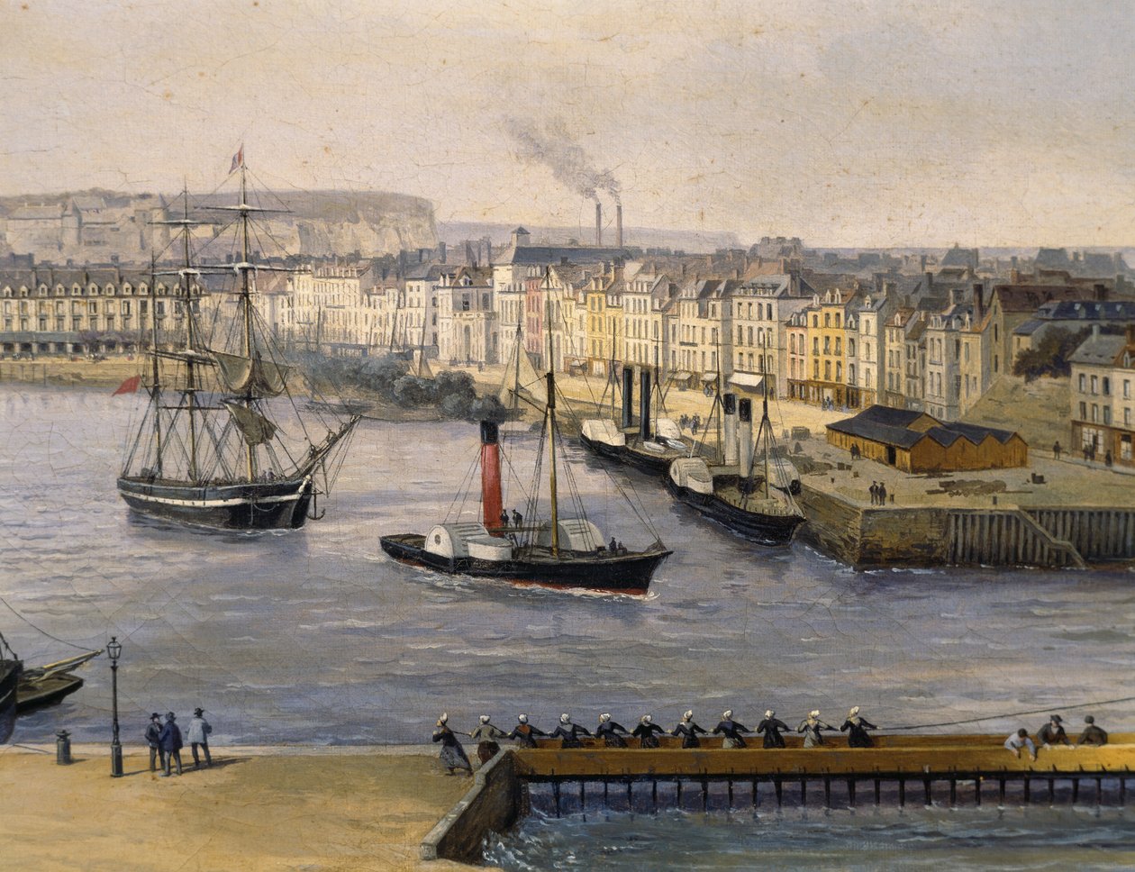 Dieppe havn av French School