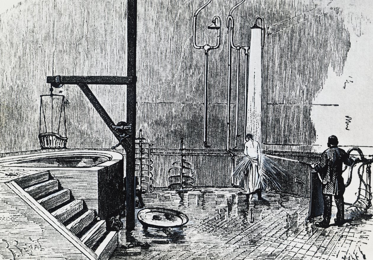 Dr Duvals hydroterapi-etablissement i Chaillot-kvarteret, Paris av French School
