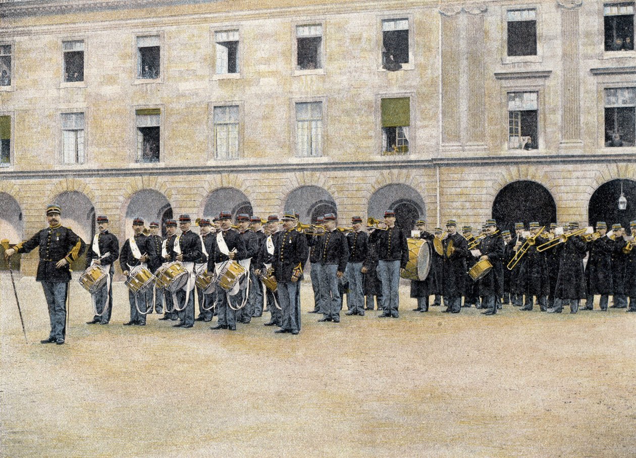 Trommer, bugler og musikk- i "" Album militaire"" - Legion of the Guard av French School