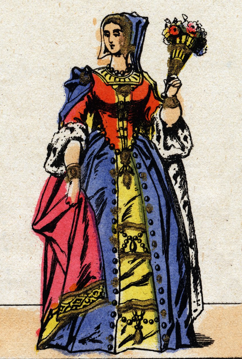 Dynasty of the Valois: Portrett av Mary of England (Mary Tudor av French School