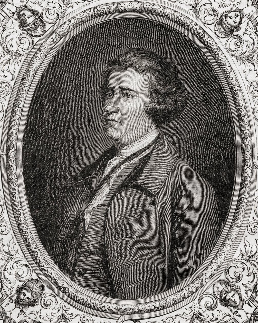 Edmund Burke, fra History of the French Revolution av Louis Blanc (1811-82) av French School