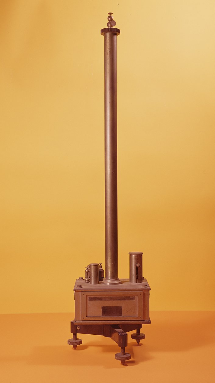 Elektrometer utviklet av Marie Curie (1867-1934) 1897 (metall) av French School
