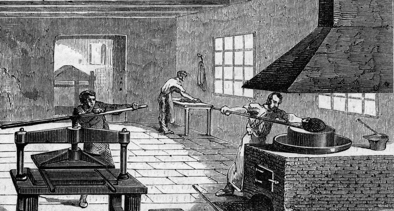 Verksteder for elektrotyping av French School