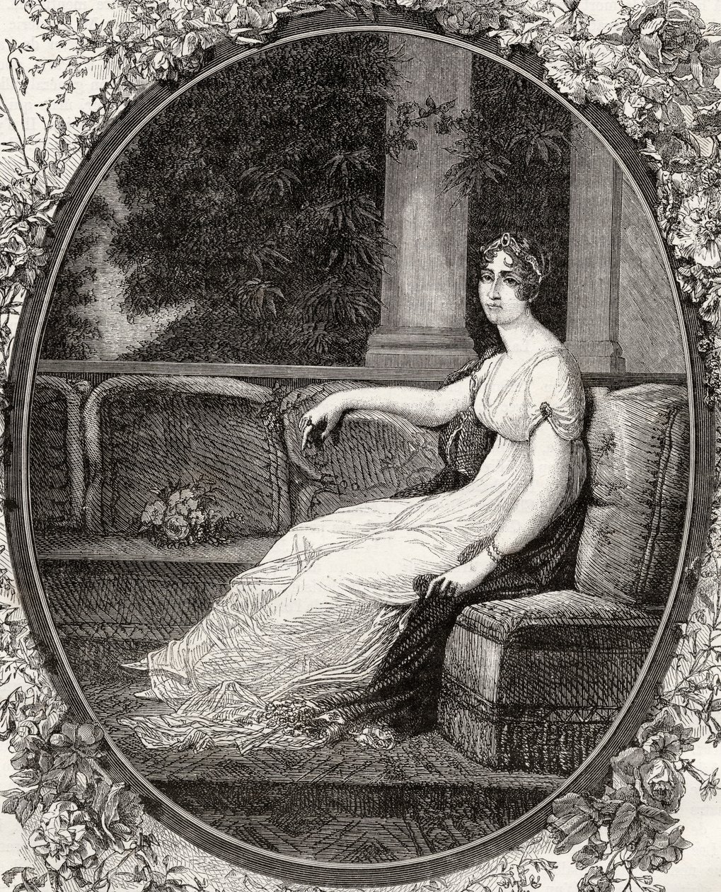 Keiserinne Josephine, fra 'Histoire de la Revolution Francaise' av Louis Blanc (1811-82) av French School