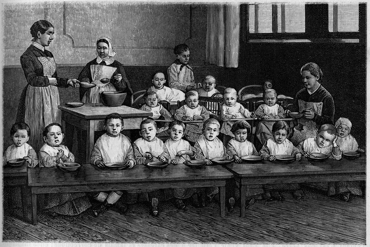Gravering i den illustrerte dagboken "Ungdom" av French School