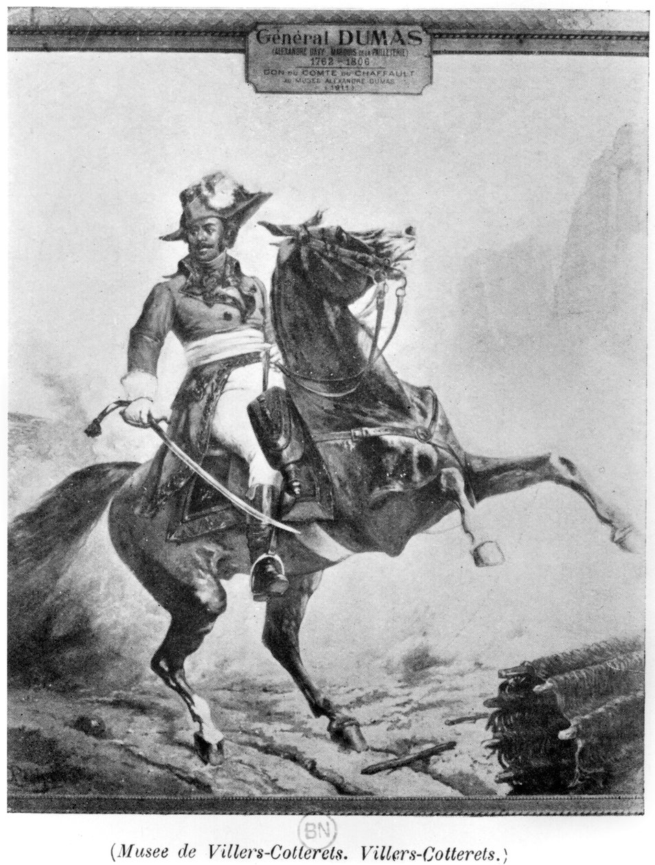 Rytterportrett av Thomas Alexandre Dumas (1762-1806) av French School