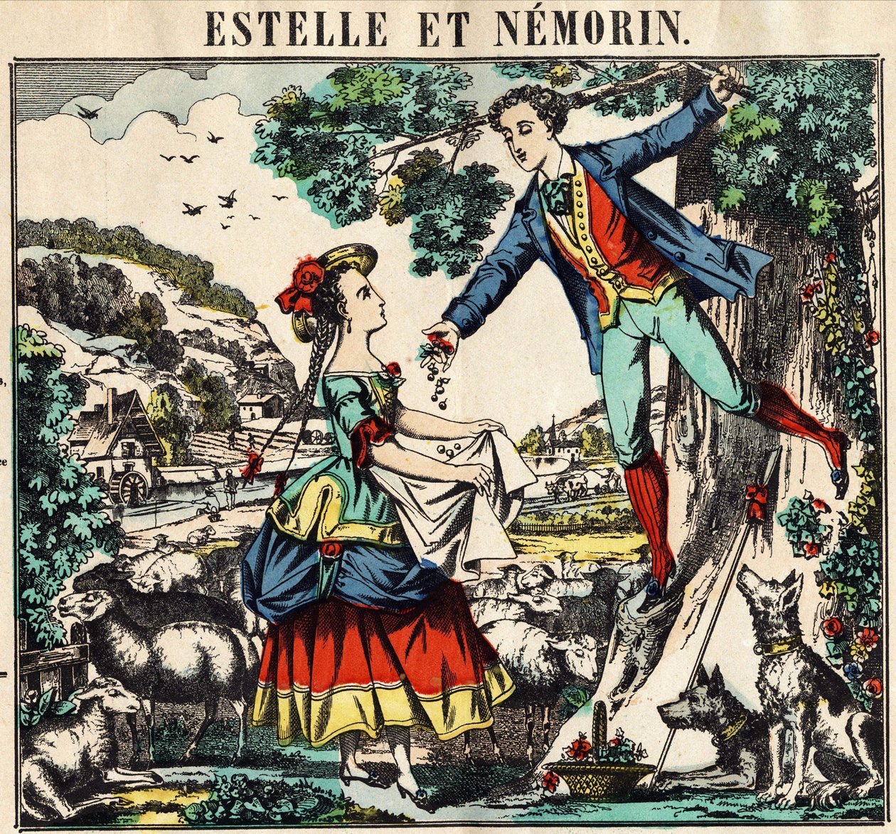 Estelle and Nemorin. Picture of Epinal av French School