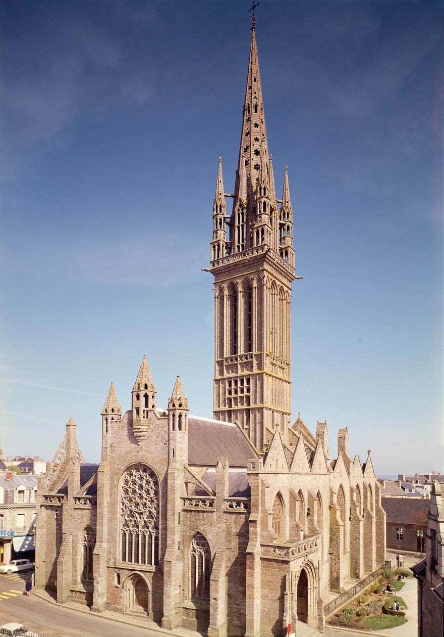 Utvendig utsikt over Chapelle du Kreisker, 1300-1400-tallet av French School
