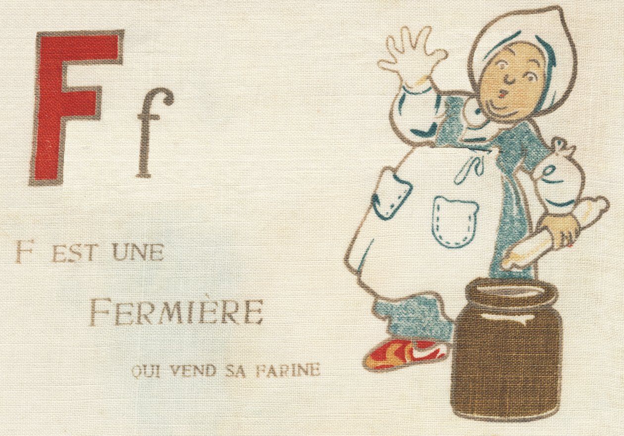 F er en bonde som selger melet hennes. av French School