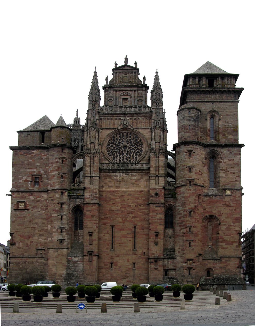 Fasade av katedralen i Notre-Dame, 1200-1500-tallet av French School