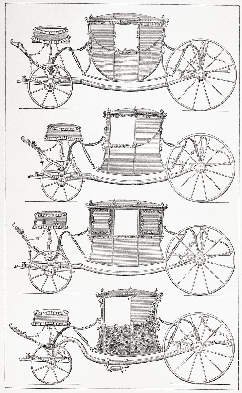 Fasjonable trenere fra det 18. århundre, 1875 av French School