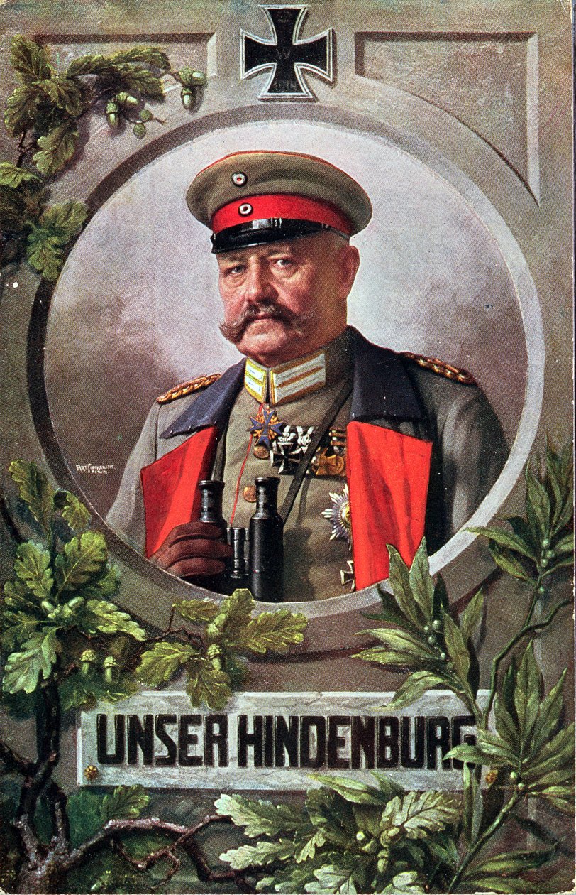 Feltmarskalk Paul von Hindenburg (1847-1934) av French School