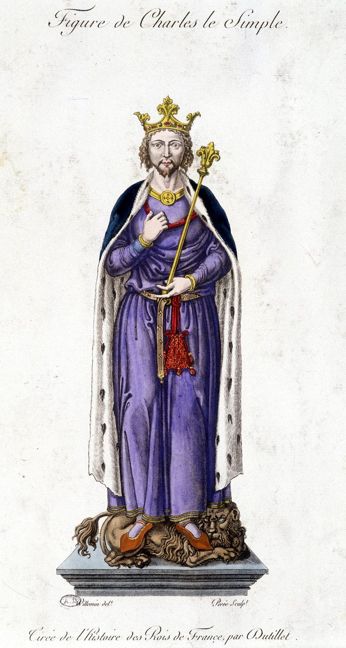 Figur av Charles III den enkle av French School