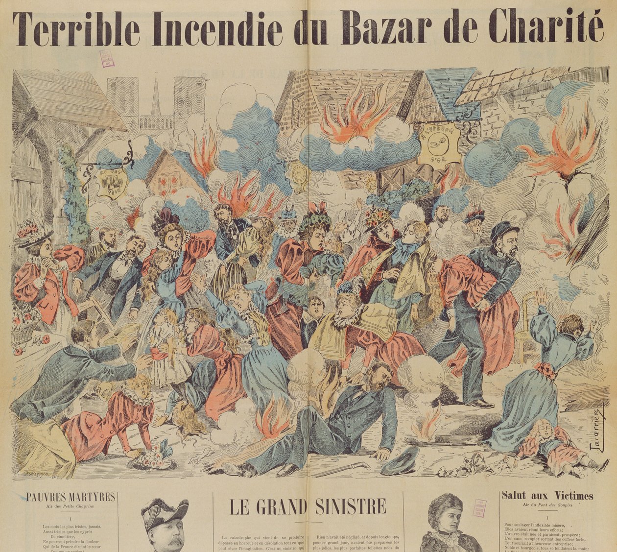 Brann ved Bazar de la Charite, 4. mai 1897 av French School