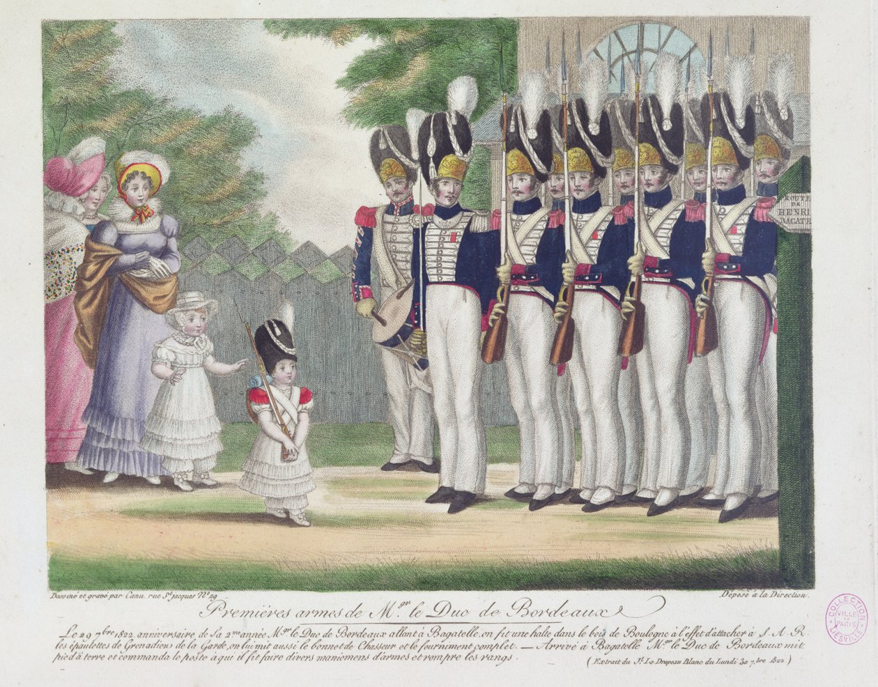 Første våpen til hertugen av Bordeaux, ved Bagatelle, 29. september 1822, 1822 av French School