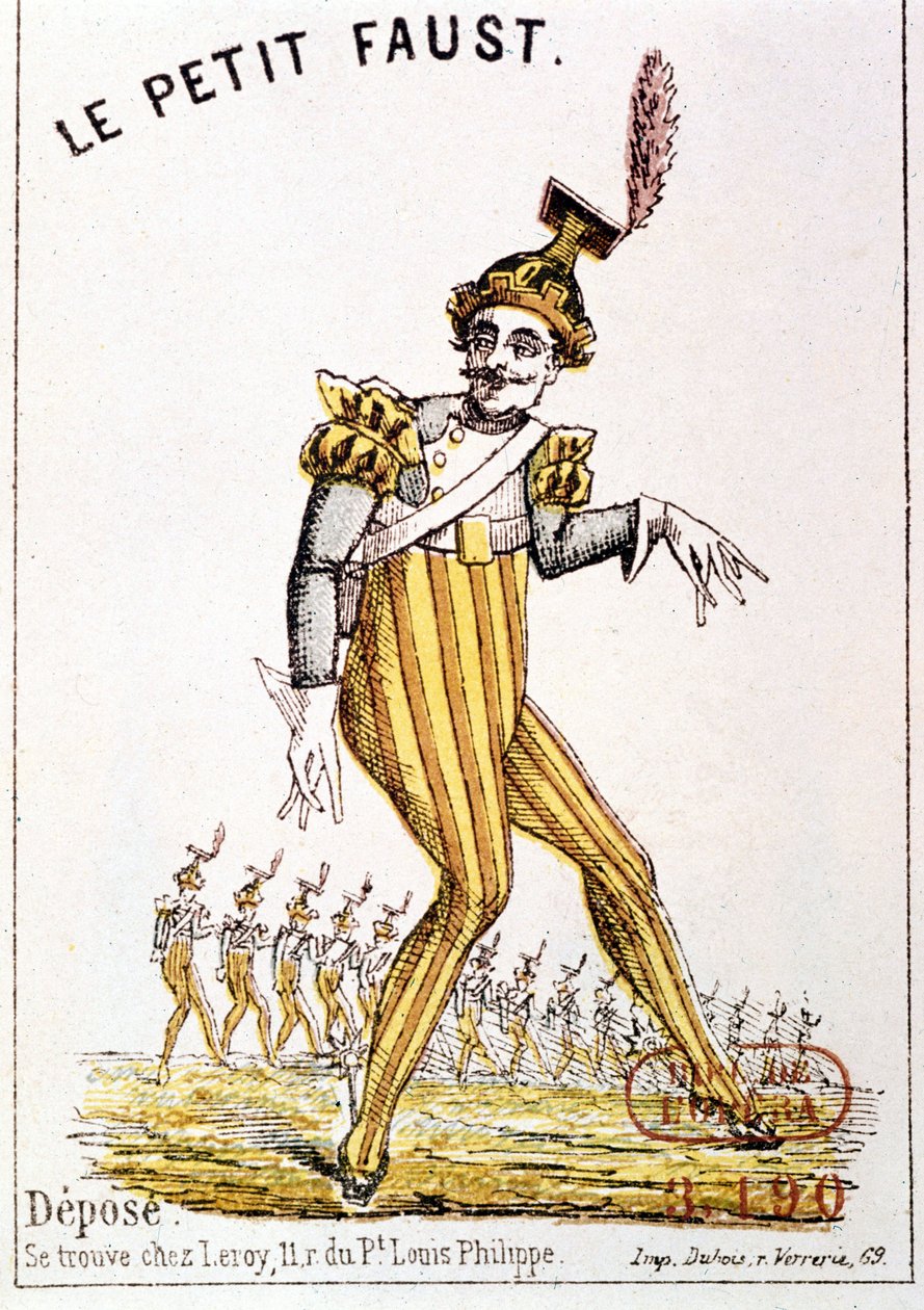 Florimond Roger dit Hervé (1825 - 1892): "Den lille Faust", cover av programmet. Paris, Operabiblioteket. av French School