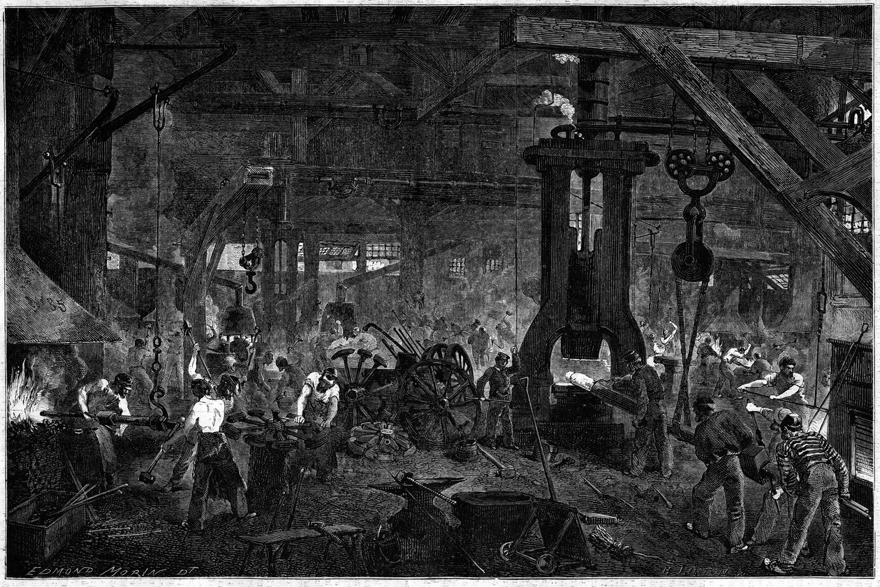 Forge des establishments Deresne et Cail à Grenelle av French School