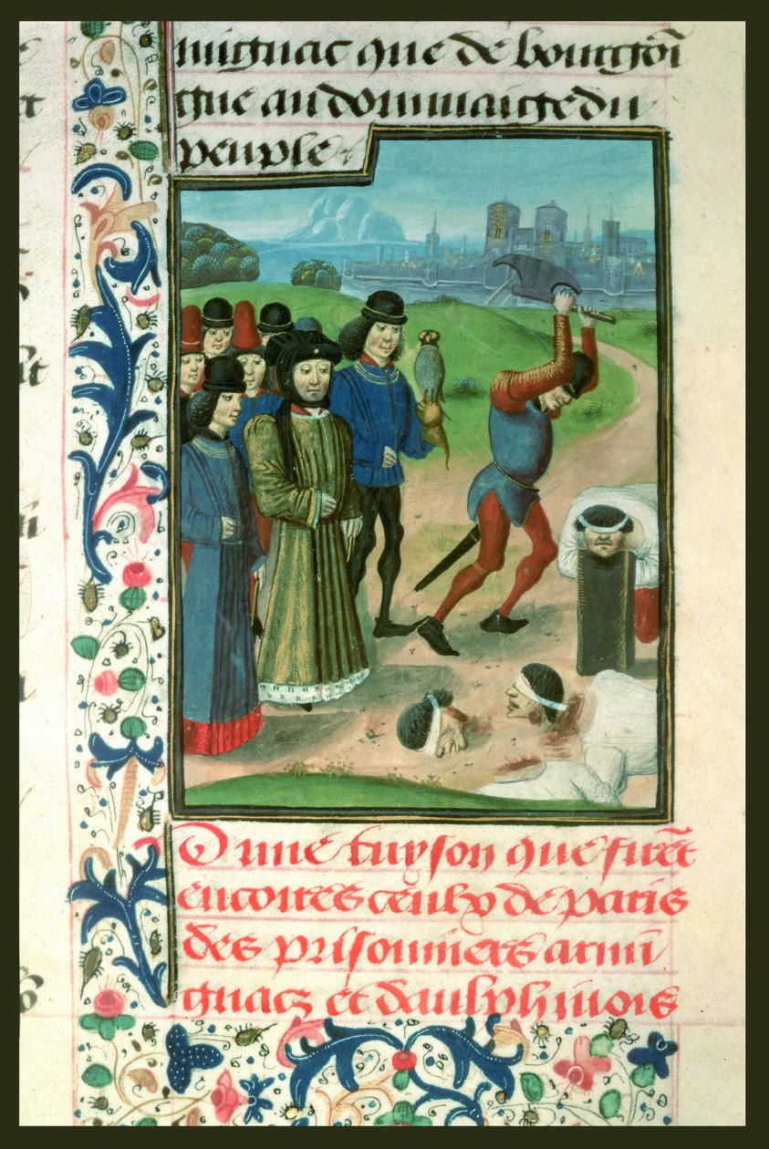 Fr 2680 f.268 Henrettelse av fangene, 1418 av French School