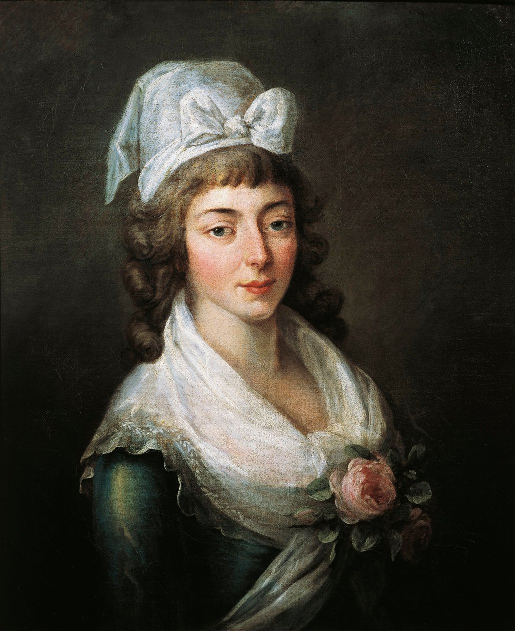 Frankrike, Paris, Versailles, Portrett av Madame Roland (Marie-Jean Roland de la Platiere av French School
