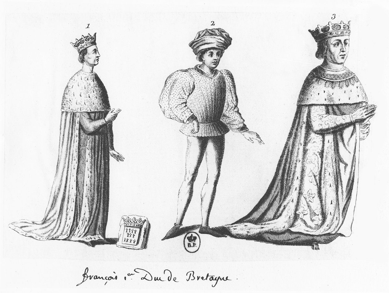 Frans I, hertug av Bretagne (gravering) av French School