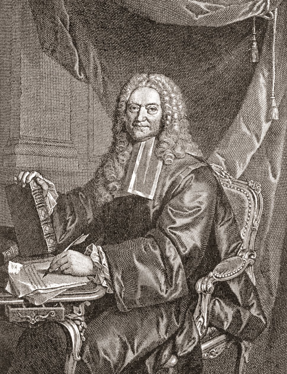 François Chicoyneau, 1672 - 1752. Fransk lege og overlege hos kong Ludvig XV. Fra Les Heures Libres utgitt 1908. av French School