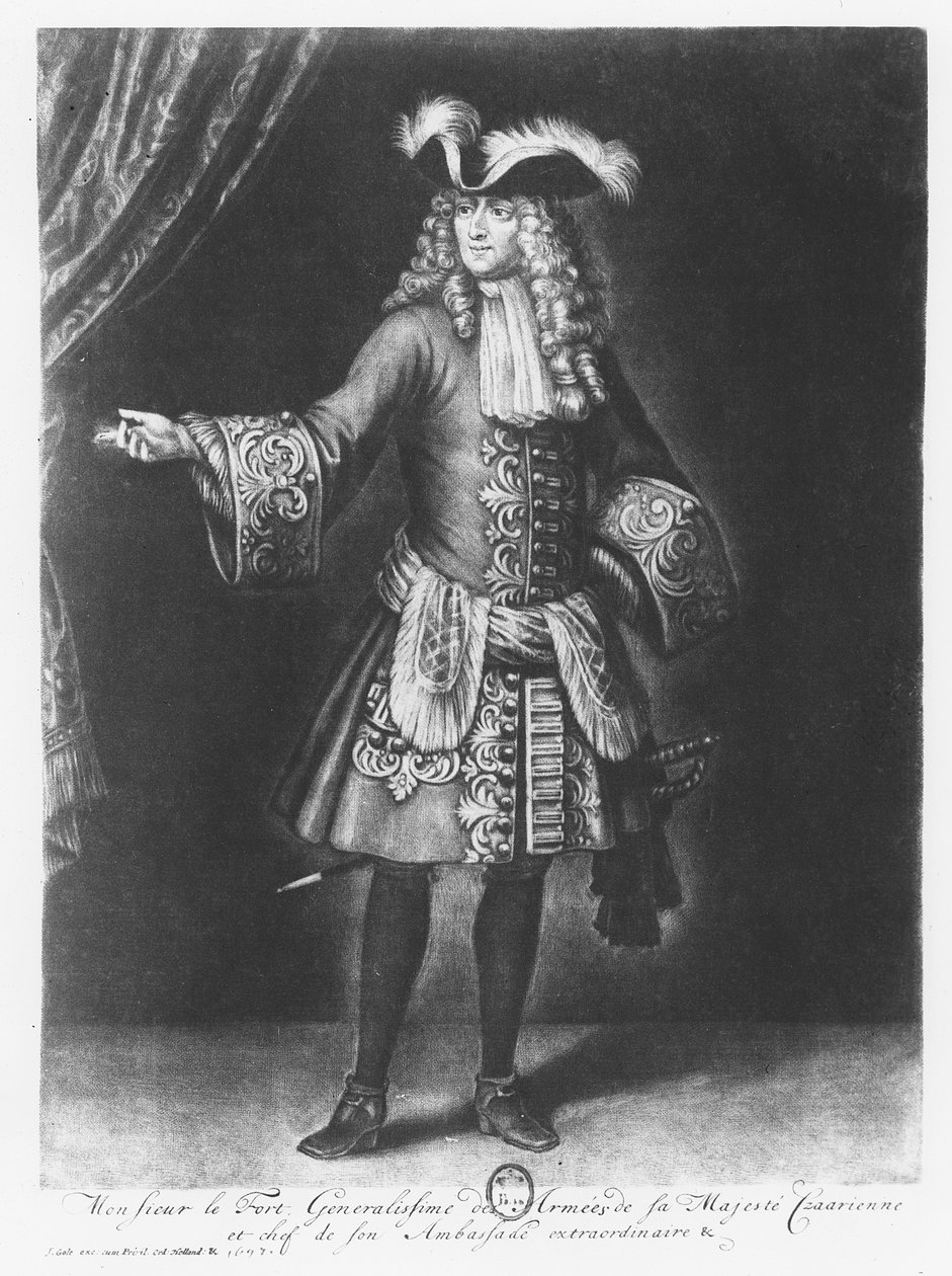 Franz Lefort (gravering) av French School