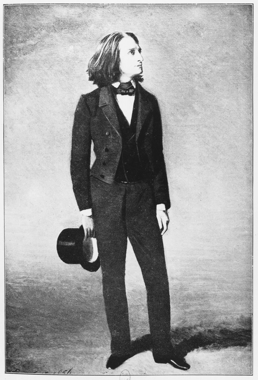 Franz Liszt (1811-86) 1856 av French School