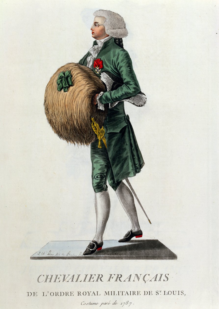 Fransk ridder av St. Louis-ordenen, 1787 av French School
