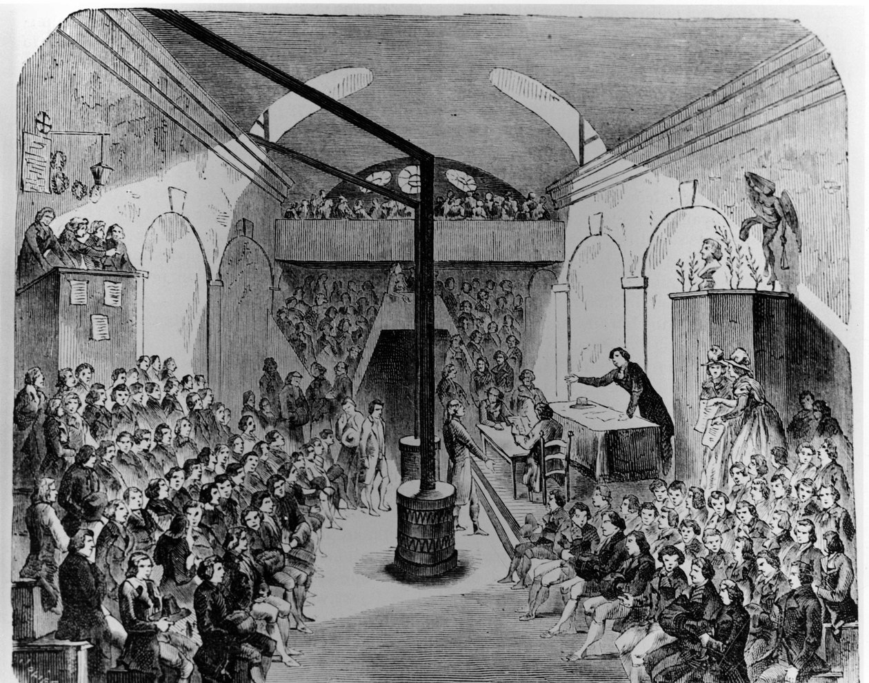 Fransk revolusjon: Robespierre på Jacobins-klubben, 31. mars av French School
