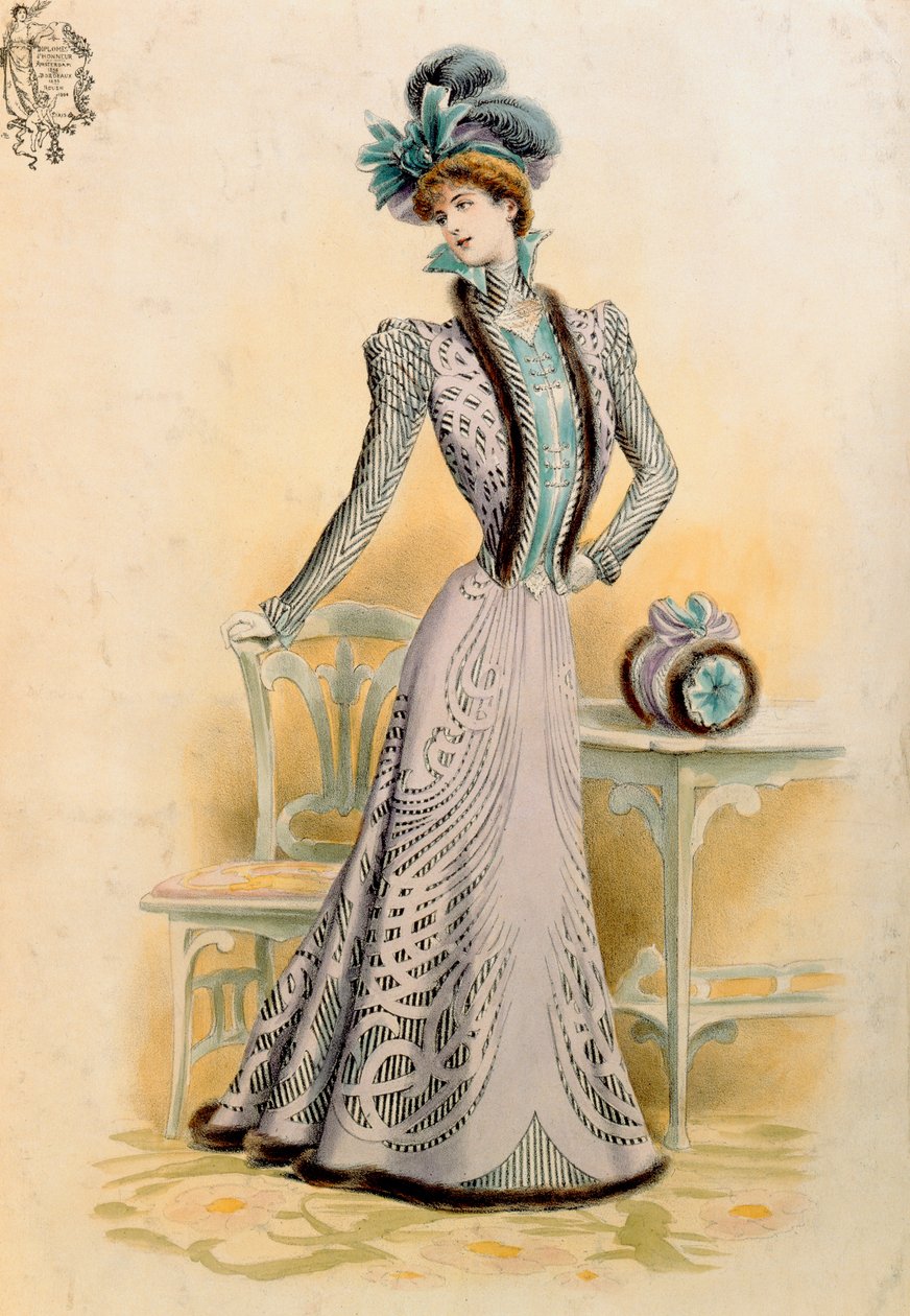 Fransk mote, 1899 av French School