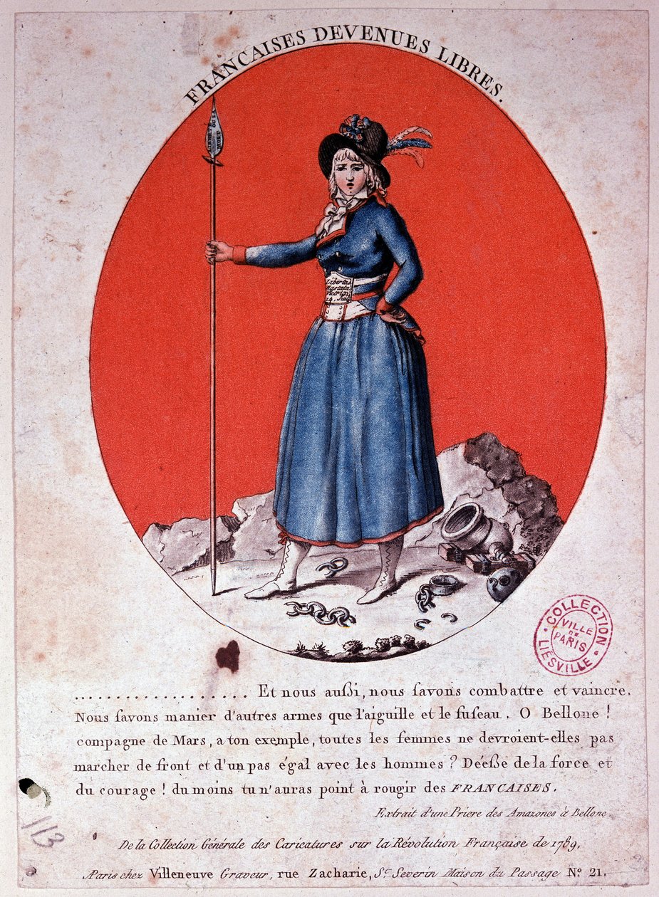 Franske menn ble fri i 1789 - gravering, Carnavalet. av French School