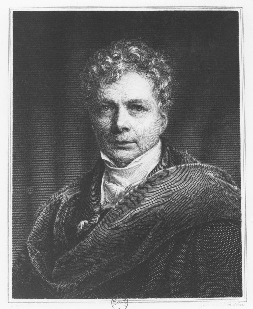 Friedrich Wilhelm Joseph Schelling (engraving) av French School