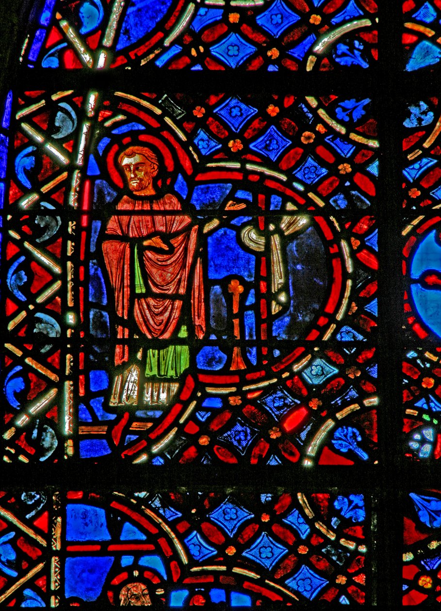 Fra vindu w12, det barmhjertige samaritanske vindu, en apostel av French School