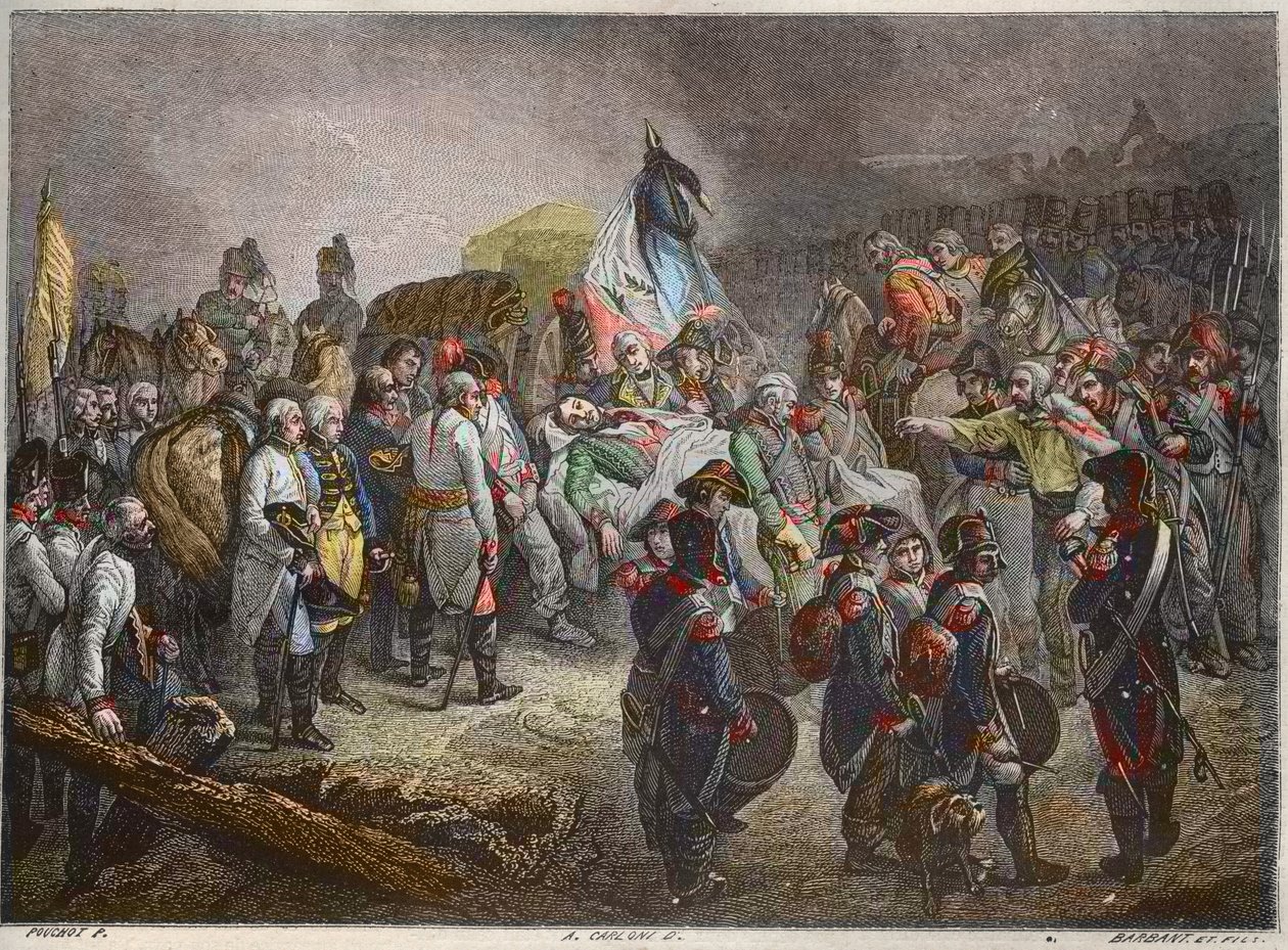 Funerailles Du General Marceau, Septembre 1796 (Francois Severin Marceau Desgraviers) - - New National Encyclopedia by Maurice La Charest - 1870 - av French School