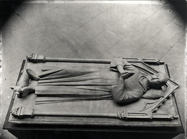 Begravelsesstatue av Louis de France (1243-60), eldste sønn av helgen Louis, fra Royaumont Abbey (gipsavstøpning av en grav i Basilique Saint-Denis) av French School