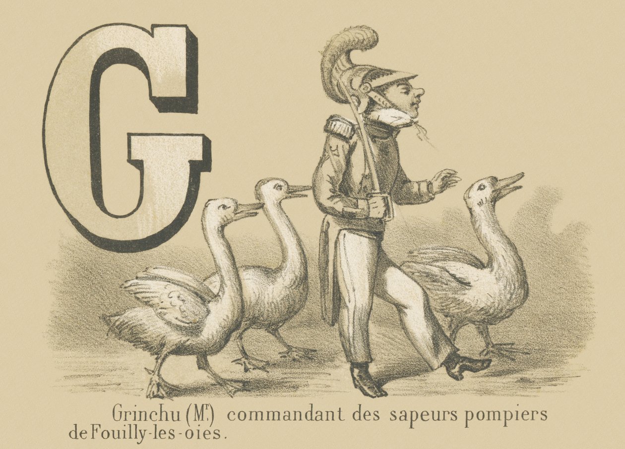 G: Grinchu (Mr) sjef for Fouilly-les-Oies brannvesen av French School