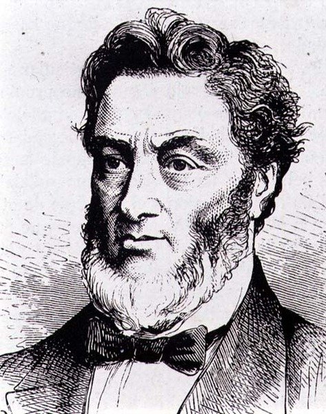 Gabriel-Claude-Jules Favre (1809-1880) fransk politiker (gravering) av French School