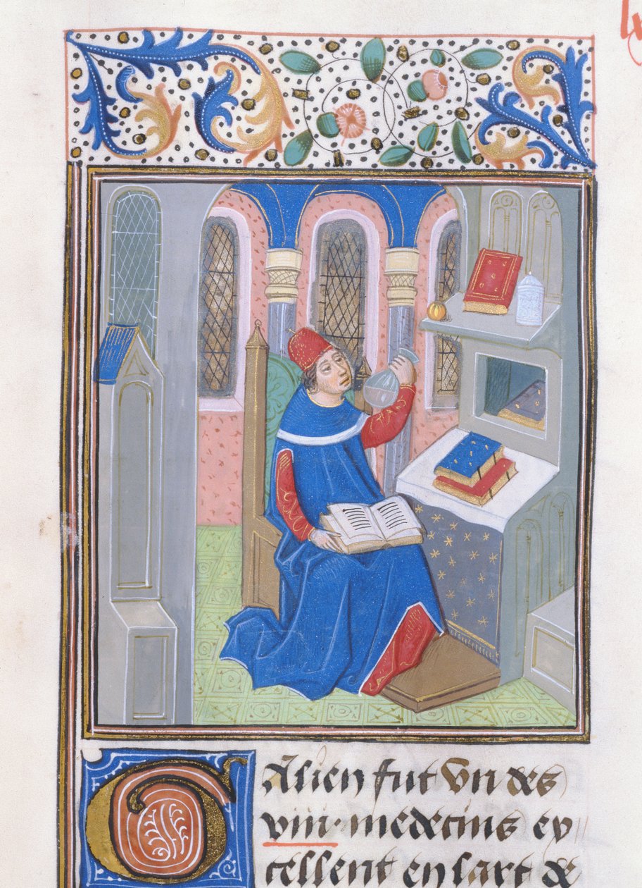 Galen, fra History of the Philosophers, sent på 1400-tallet av French School