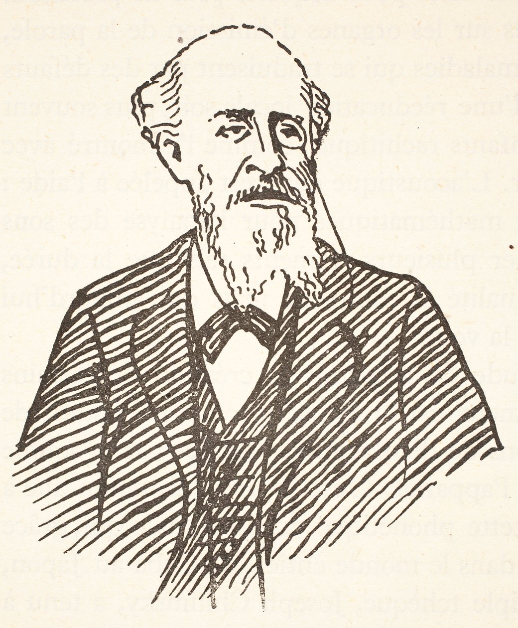 Gaston Paris, kopi av Boris Mestchersky (d.1957), illustrasjon fra Histoire de la Nation Francaise, Sciences, Volumes I & II, av Gabriel Hanotaux (1853-1944), 1924 av French School