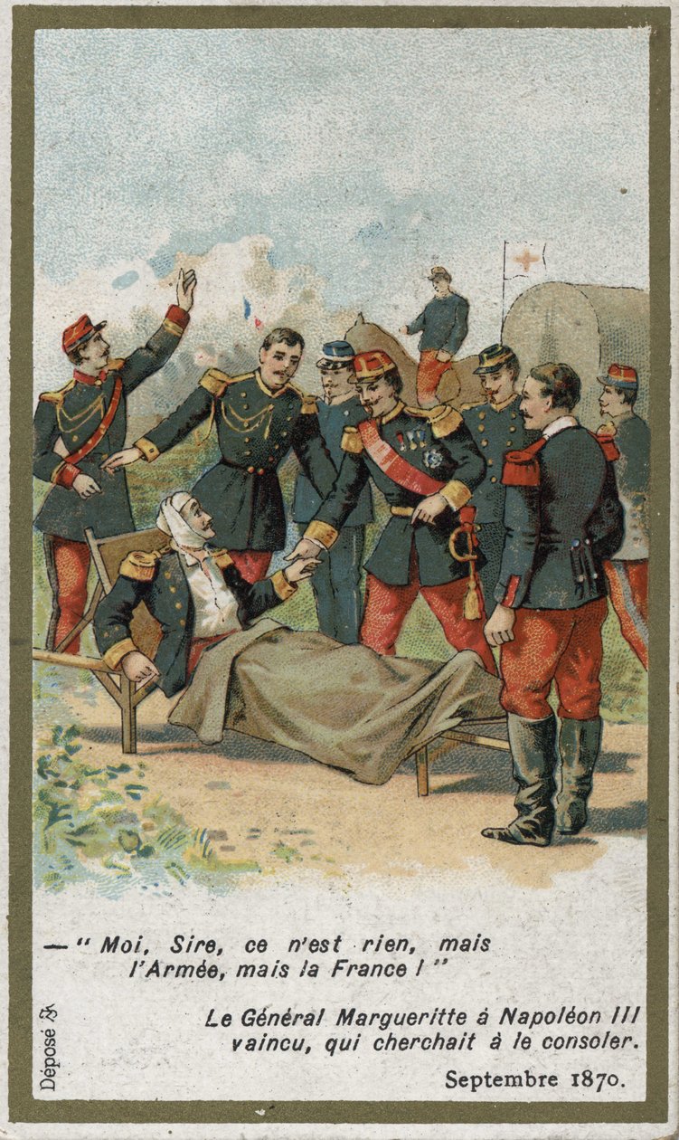 General Jean Auguste Margueritte ble dødelig såret under slaget ved Sedan 2. september av French School