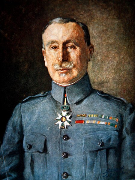 General Robert Nivelle (farge litho) av French School