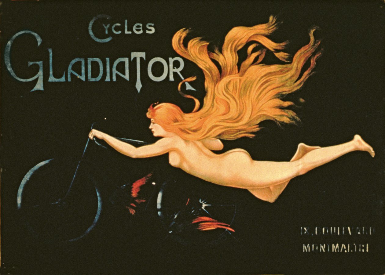 Gladiator Cycles, Boulevard Montmartre, Paris av French School