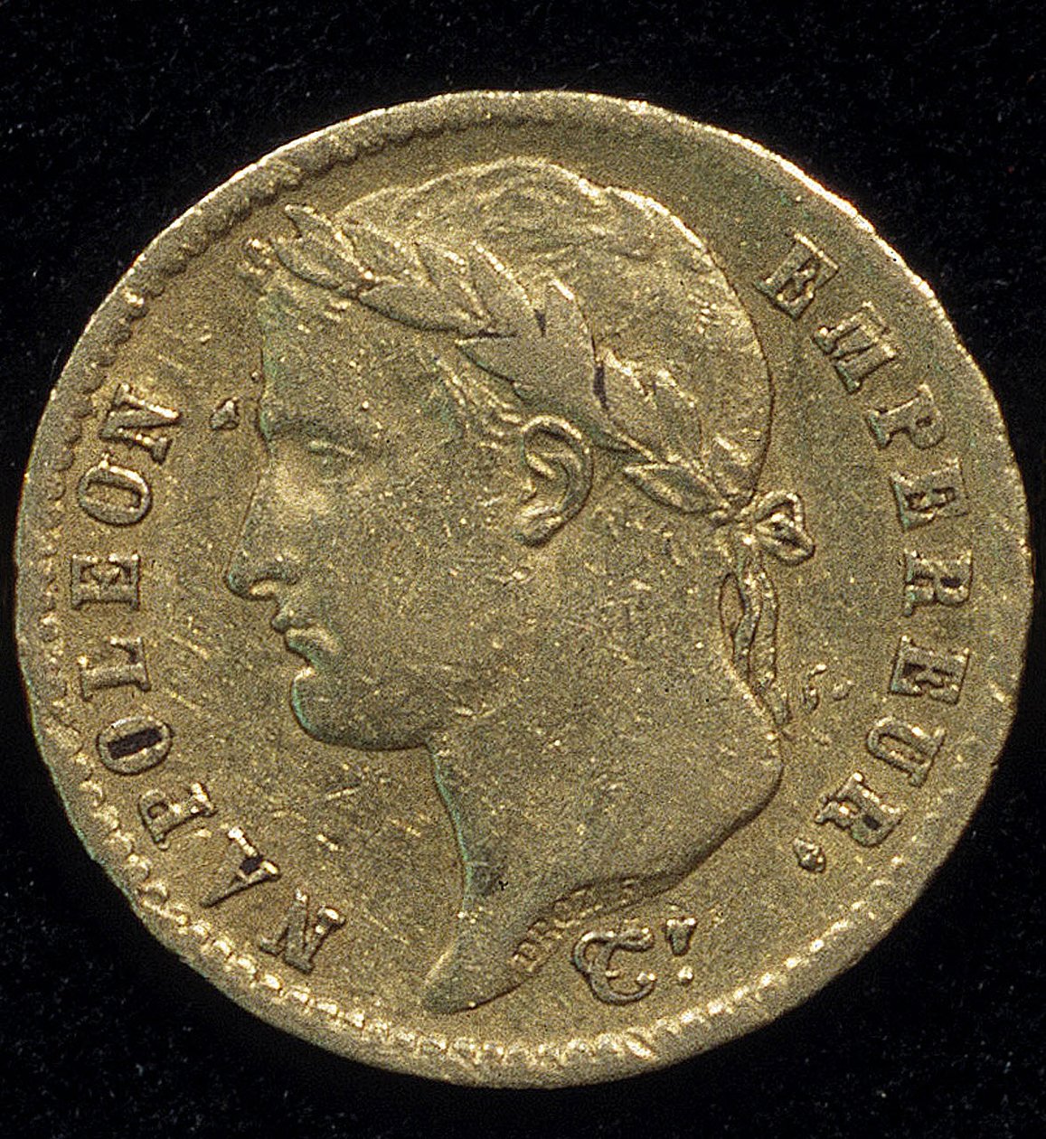 Gullmynt på 20 franc (Napoleon) fra 1813. av French School