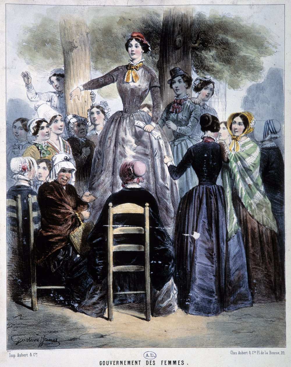 Kvinners regjering, revolusjon av 1848 av French School