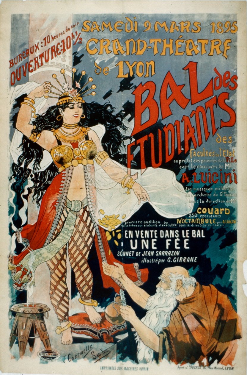 Plakat Grand Theatre de Lyon av French School