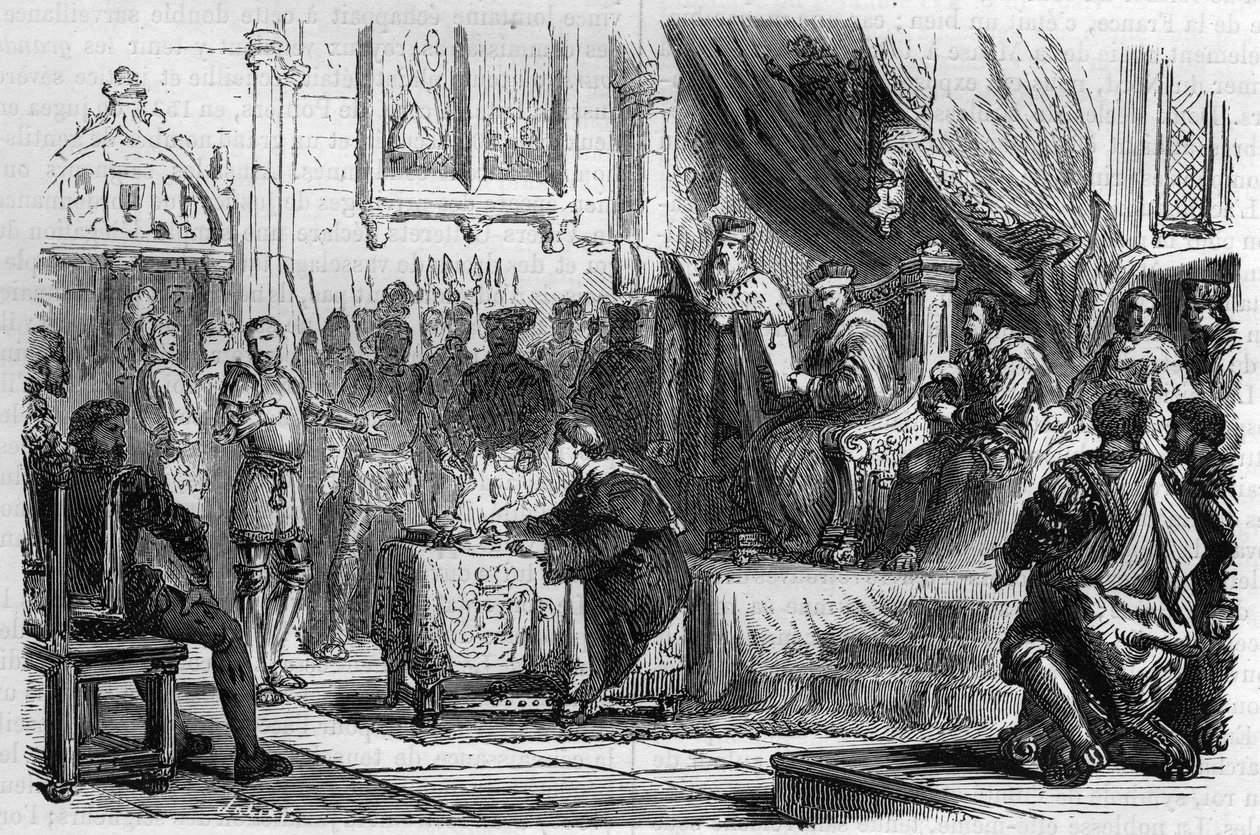 Great days of Poitiers (1531) under Francois I. Grand Days er eksepsjonelle domstoler som til slutt dømmer lokale saker. Som leder av en kongens kommissær og sammensatt av profesjonelle sorenskrivere, men utenlandsk for provinsen, bruker Francois I ofte av French School